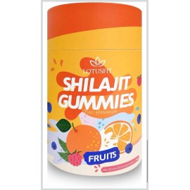 AUIXOPI Shilajit Gummies with Ashwagandha & Fulvic Acid – Mixed Berry & Citrus Flavor...