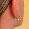 INFINITY 18K Gold Plated Earrings for Woman | Fancy hoop