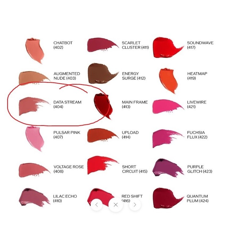 Shiseido TechnoSatin Gel Lipstick 404 Data Stream Boxed