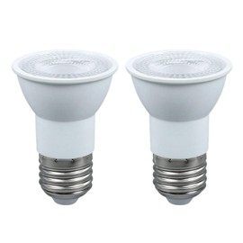 LIDESENMO 2-Pack PAR16 LED Bulb Long Neck 5W E26 E27 Screw Base 120V Dimmable Track Lighting Bulbs Flood Light LED Spotlight Bulb 50W Halogen Equivalent (Warm White 2700K)