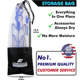 Hydration Bladder Cleaning Kit 6in1 - Clean and Maintain 2L and 3L Water Bladders with Ease - Includes 3 Brushes, Drying Hanger, Carry Bag & 2 Cleaning Tablets For Any Camelback Water Pack Backpack