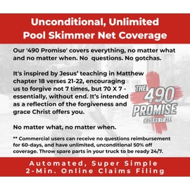 ProTuff Silt & Leaf Rake Bundle - Unlimited Free Replacements - 2-Items: 19 Inch Medium & 17 inch Fine Mesh Pool Cleaner for Sand, Silt, Pollen, Leaves & Twigs - Nearly 20 & 18 inch