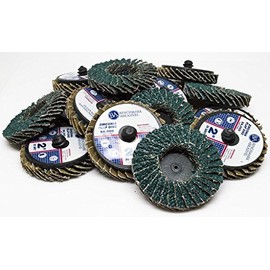 Benchmark Abrasives 2" Quick Change Roloc Zirconia Flap Discs - 10 Pack (36 Grit)