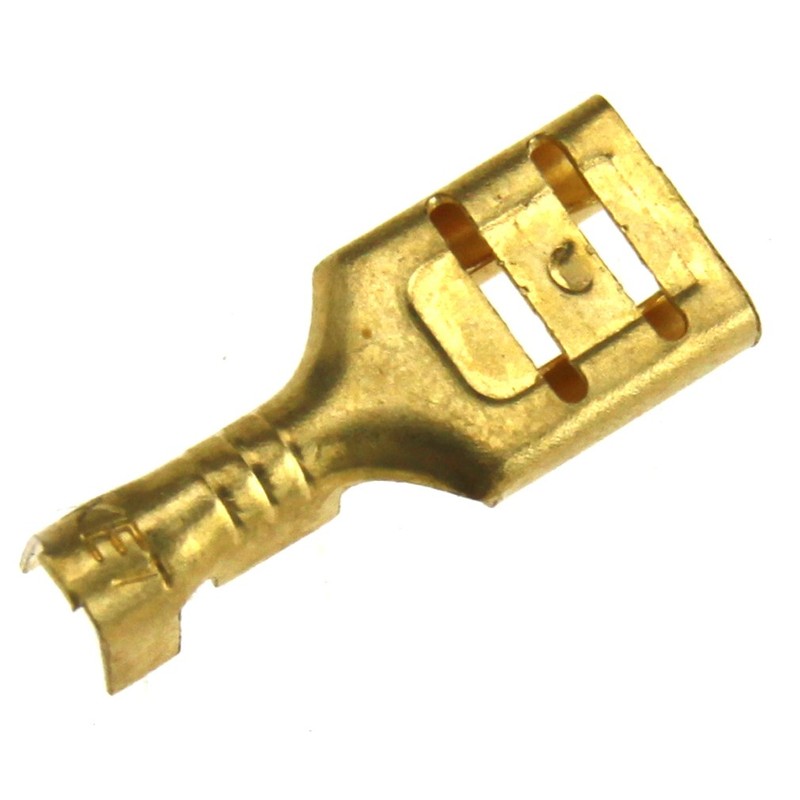 200 x crimp connectors 6.3 mm blade receptacles spade cable