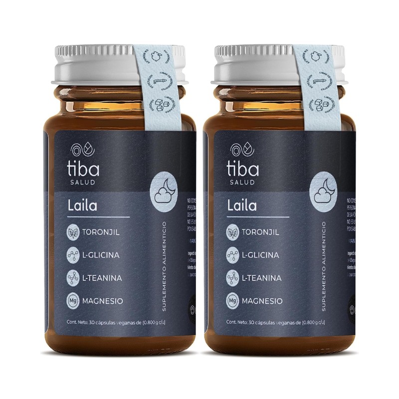 Suplemento Descanso Nocturno Sin Melatonina DUO LAILA TIBA SALUD