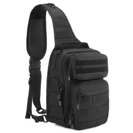 BAIGIO Small Tactical Sling Bag One Shoulder Chest Backpack Casual Daypack for Men