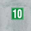 8x8" Parking Lot Number 10 Sign - High-Intensity Grade Aluminum,