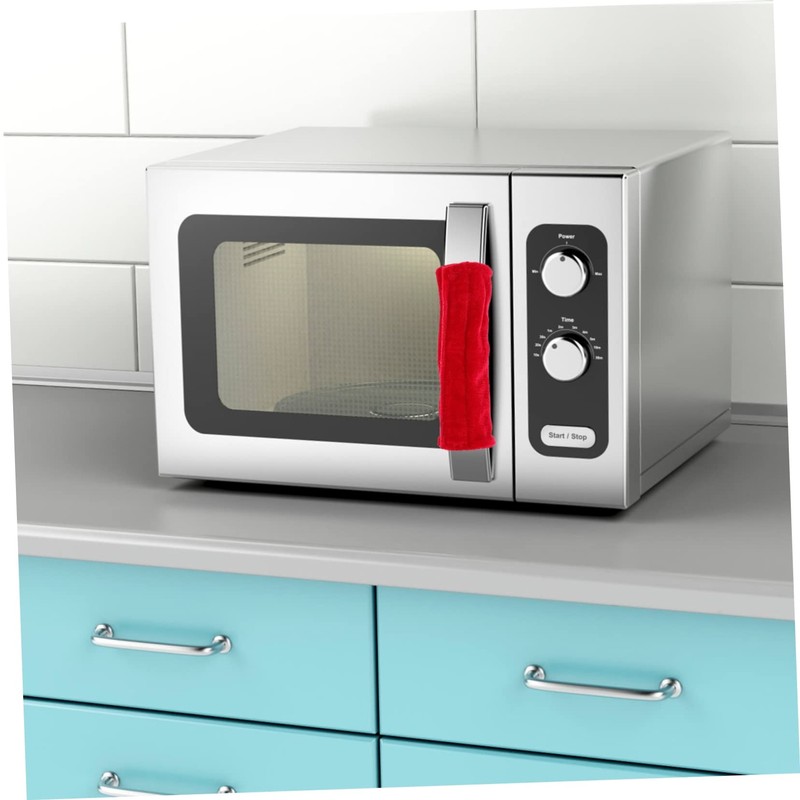 Mobestech 3pcs Refrigerator Door Handle Protector Elegant Design Prevents Stains