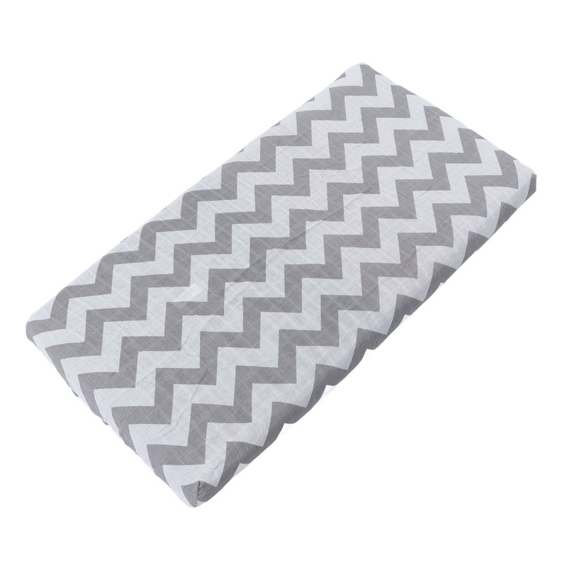 2Pcs Baby Crib Sheets Cotton Yarn Detachable Print Fitted Crib