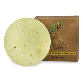 Shampoo Solido Reestructura 50gr Argán Jojoba Fortalece