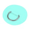 X AUTOHAUX 6pcs D Ring Patch PVC Stainless Steel Round