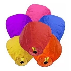 Círculo 10 Globo De Cantoya Fiestas Con Cera Liso