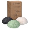 Navaris 8 x Konjac Sponge Set - Face Sponge Cleaning