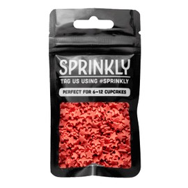 SPRINKLY - Matt Stars - Red - 25g