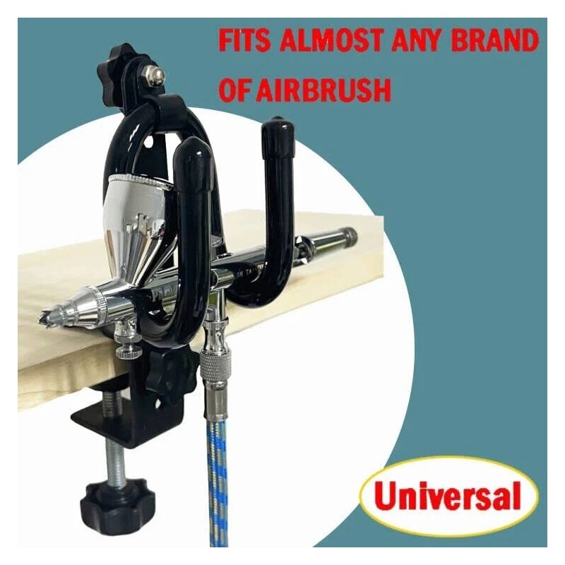 AUXPhome Universal Airbrush Holder Clamp Heavy Duty Design For All