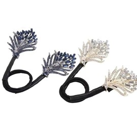 Leanockesa Peacock Display Angel Wings Elegant Hair Bun Maker, Angel Wings Light Luxury Elegant Hair Plate, Elegant Twist Hairpin Hair Feathers Clip, For Long Thick Hair Accessories