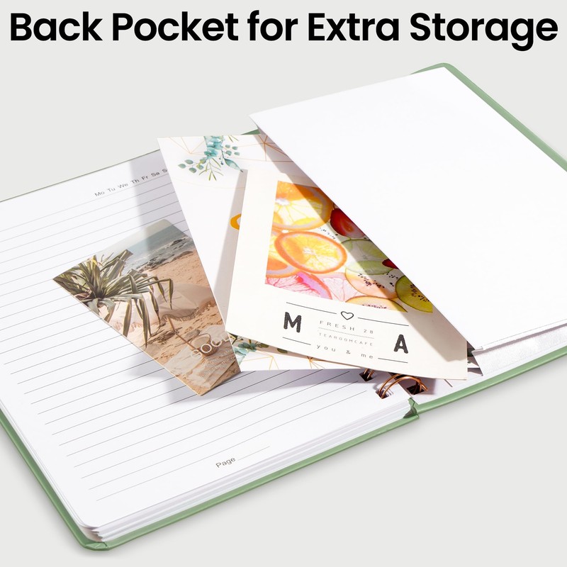 Lined Spiral Journal Notebook, A5 College Ruled Notebook for Journaling,