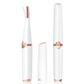 iitrust Hot Viewer, Eyelash Curler, 2-in-1, Long Keep, 3-Level Temperature Adjustment, 10 Seconds Rapid Preheating, 15 Minutes Automatically Turns Off, USB Power, Easy to Carry (White)