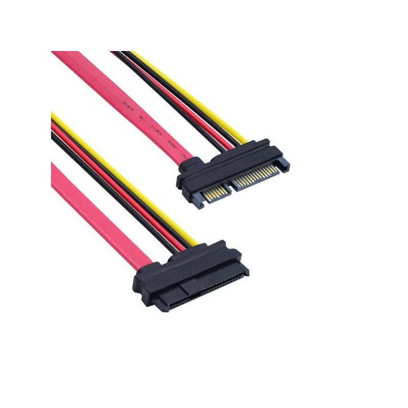 System-S SATA Cable 10 cm 22 Pin Male to SAS