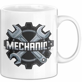 Mechaniker Tasse Geschenkidee Auto Reparatur Profi Lustiger Geschenkidee Lustig (Weiß)