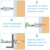 Cavity Dowels Set, 20 Pieces Self-Drilling Plasterboard Dowels Metal, Drywall