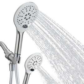 KPWATER High Pressure Shower Head Handheld with Water Stop Function, Easy to Install Rv Shower Head Powerful Water Spray 3 Modes Shower Head Set with 59" Long Hose and Adjust Brackets Easy to Clean