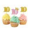 MonMon & Craft 10th Birthday Cupcake Toppers/Children Girls 10th Birthday