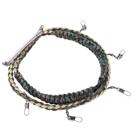Fly Fishing Lanyard, Fly Fishing Nylon Braided Lanyard Necklace Fishing Nipper Patch Forcep Tippet Holder Tools