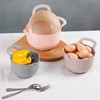 BoxedHome Nesting Plastic Mixing Bowl Set with Pour Spouts and