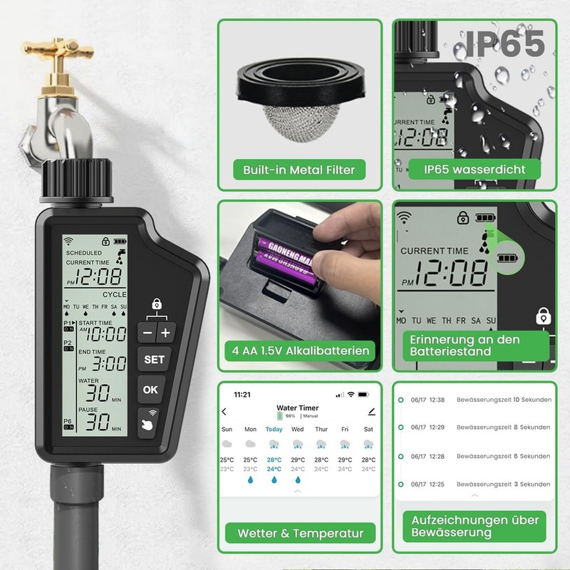 MIUCDA Smart Watering Computer Water Timer Switch
