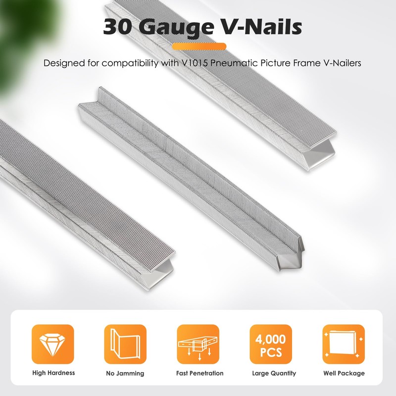 7MM V-Nails 30 Gauge 10.3mm Diameter 7mm Length UNI Hard