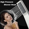 BELLEARLY Chrome Shower Wand, Handheld Shower Head with Long Hose,