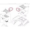 CAN-AM OUTLANDER ATV STORAGE TRAY COMPARTMENT FRONT / REAR RUBBER