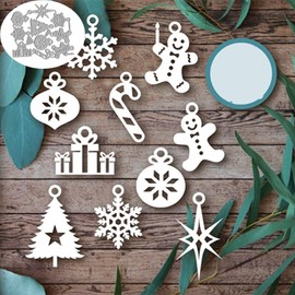 Christmas Accessories Cutting Die Cuts, DIY Crafts Christmas Accessories Scrapbook Paper Cards Cutting Dies Cut Stencils for DIY Embossing Card Making Book Tags Decorative Paper Dies Scrapbooking