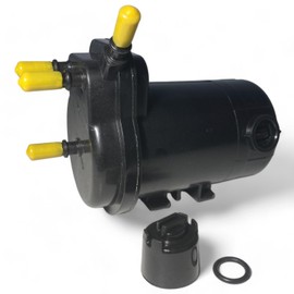 Complete Fuel Filter Housing Compatible with Nissan Almera II Micra III Note I Tiida Cube Kubistar NV200 Juke and Kangoo I Clio II Engine 1.5 dCi 8200458397 164001540R