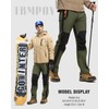 TBMPOY Men's Snow Ski Hiking Pants Waterproof Winter Fleece Lined