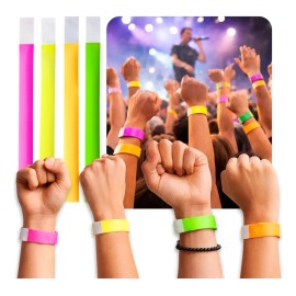 400 Pulseras Neón Fosforescente Glow Stick Fiestas Eventos Color Multicolor