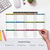 2026-2027 Academic Calendar 2-Pack (11x17"), Laminated + Cardstock, Reversible Vertical/Horizontal,