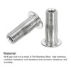 QUARKZMAN M5 Multi Grip Rivet Nuts, Pack of 10 Preformed