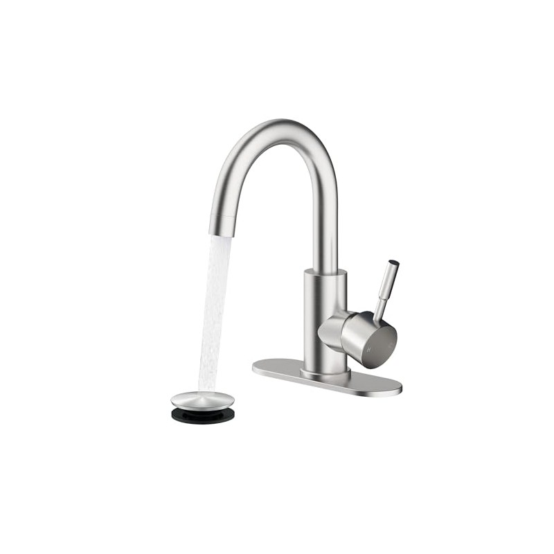 Fransiton Bathroom Faucets, Bar Sink Faucet Single Hole for Bathroom