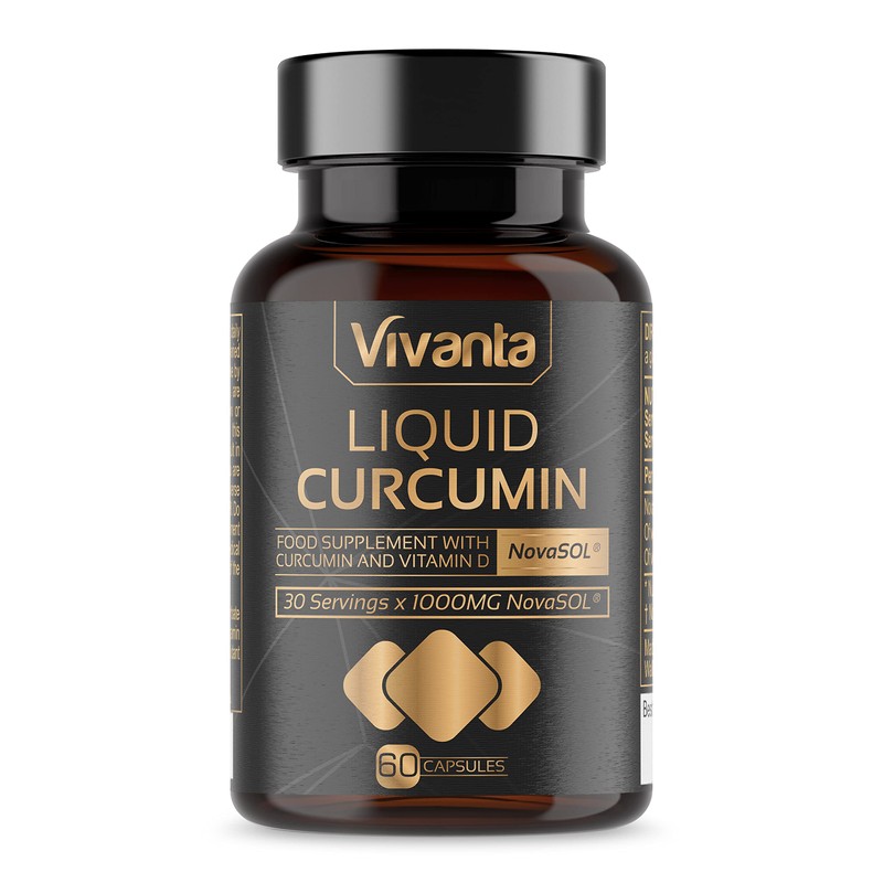 Liquid Curcumin - 60 Capsules - 185x Turmeric or Curcumin
