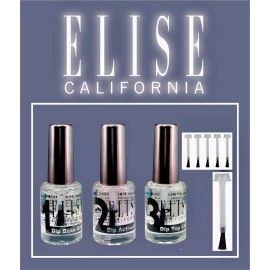 Elise California Dipping Powder Liquid Set Elise California 1Base 1 Activator 1 Top Coat 5 Brush