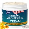 STIRLING Magnesium Cream - 4000mg Hemp Seed Oil, Magnesium, Arnica