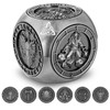 DND Fingertip Spinner Dice, 7-in-1 Metal Dice Set with 3D