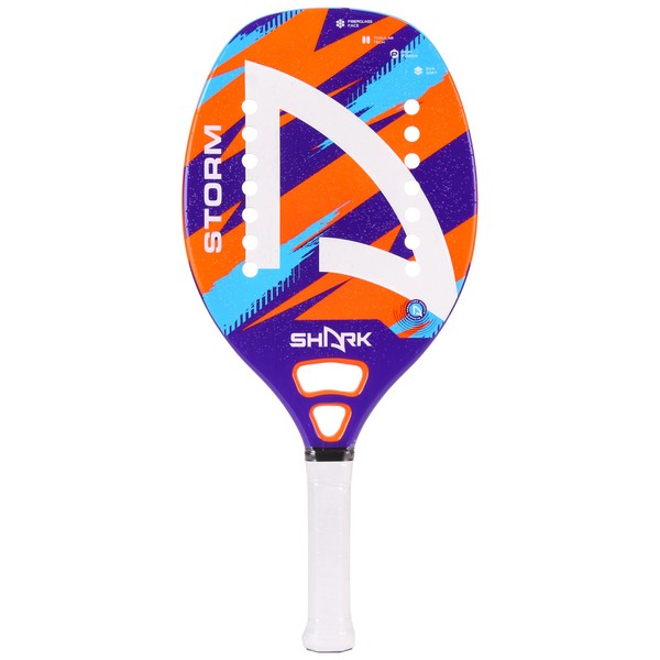 Shark Storm - Professional Beach Tennis Racket | Fiberglass Frame,
