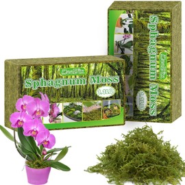 Zeedix 2PCS Premium Sphagnum Moss - 2.2 LBS Orchid Moss Plant Growing Medium for Terrariums, Orchids, Carnivorous, Succulents & Reptile Habitat Substrate