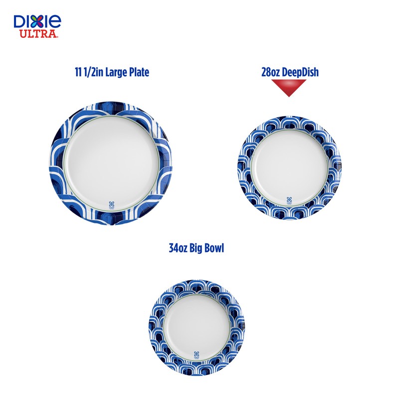 Dixie Ultra, Deep Dish Paper Plates, 28 Oz, 40 Count,