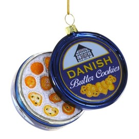Cody Foster & Co Danish Butter Cookies Blown Glass Hanging Ornament GO-8847