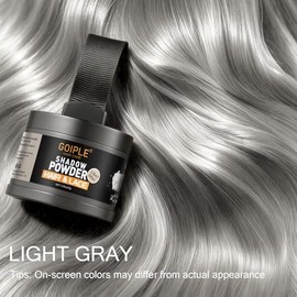 Polvo Recubrimiento de Raz para Mujeres - Polvo Rayita Gris Claro para Manchas Calvas, Cejas, Lnea de Barba, Fibras de Cabello Rubio Claro para...    