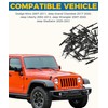 UBOG Plastic Rivets,Car Accessories 1/4" Hole Plastic Rivet,Fender Liner Bumper